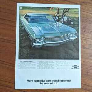 Vintage Print Ad 1970 Chevrolet Caprice
